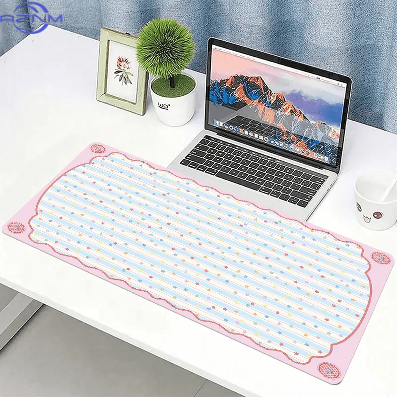 1pc a Striped Mouse Pad Measuring  cm, Featuring a Non-Slip Extended Design with a Colorful Pattern, Ideal for Decorating Your O
