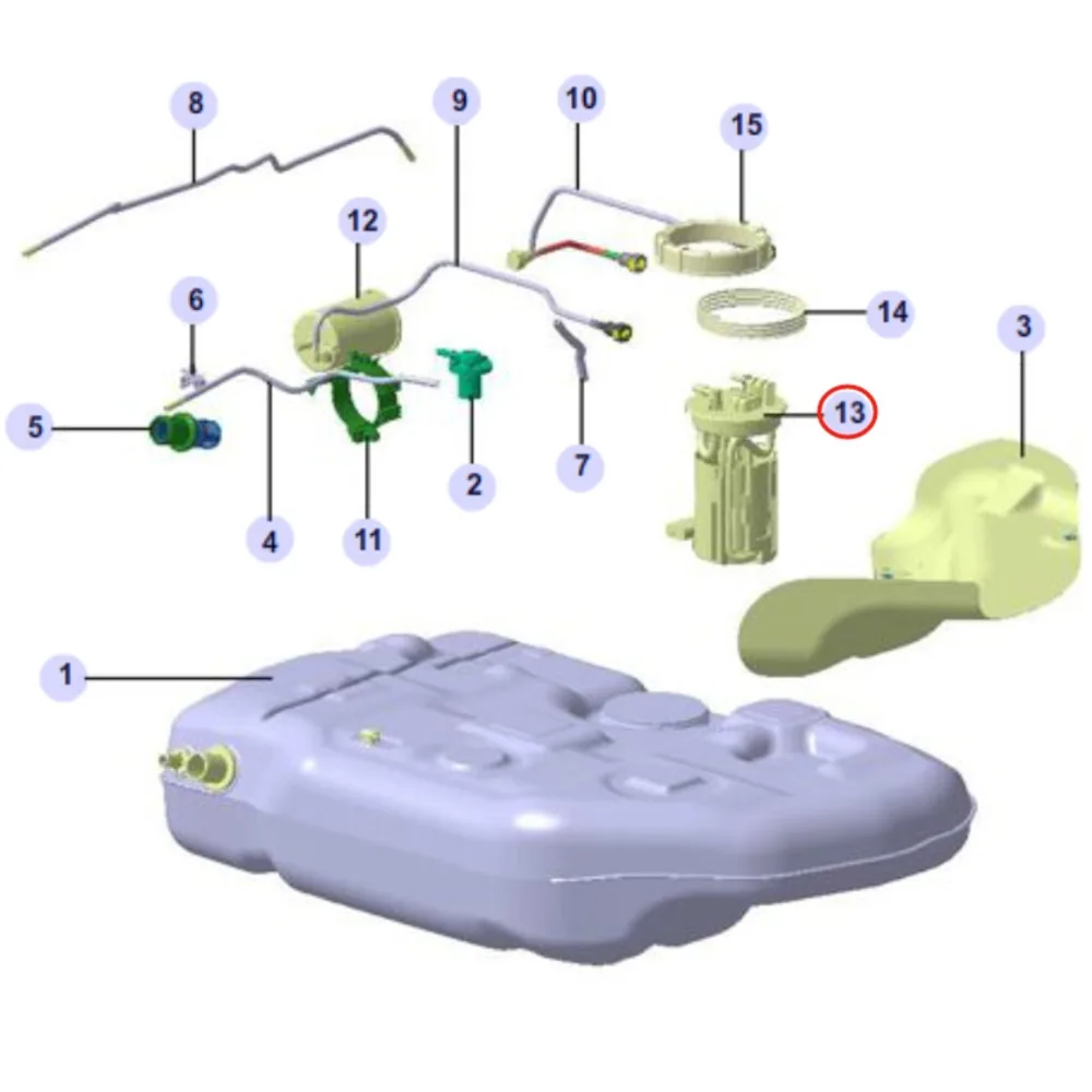COMPLETE-FUEL PUMP 1106610U2010 1106610U7101 For Jac J5 J6 Complete Fuel Pump Assembly Case 1106010U2010 1106010U7101