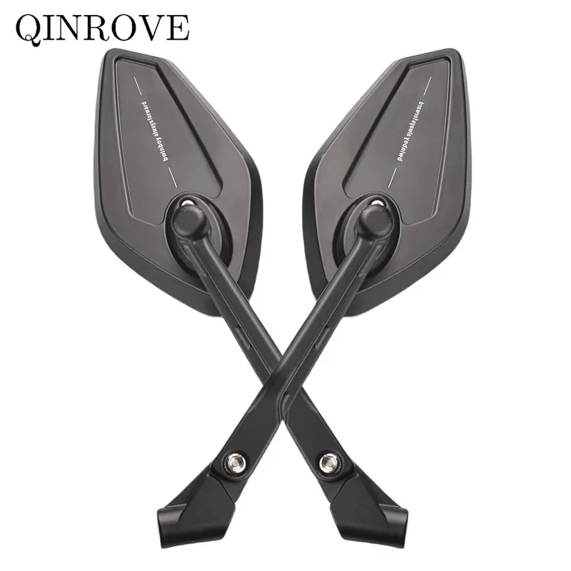 Motorcycle Rearview Mirror Aluminum Alloy M8 M10 White Glass Convex Mirror Universal For Yamaha XSR155 700 XMAX VESPA GTS 300 LX