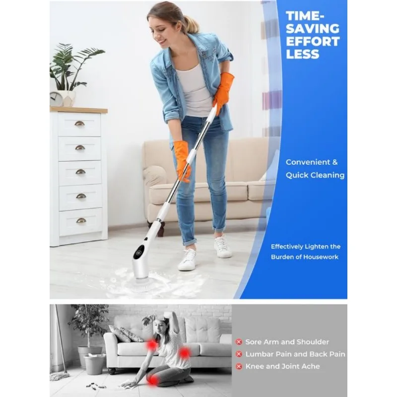 9 في 1 / 7 في 1، فرشاة تنظيف كهربائية، فرشاة تنظيف كهربائية، فرشاة آلية لاسلكية متعددة الوظائف