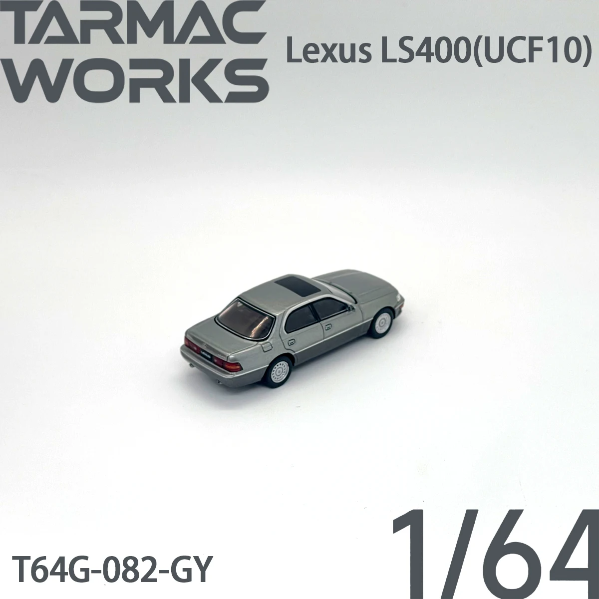 In Stock Tarmac Works 1:64 Lexus LS400 UCF10 Metallic Grey Classic Luxury Sedan Diecast Car Model T64G-082-GY image 6