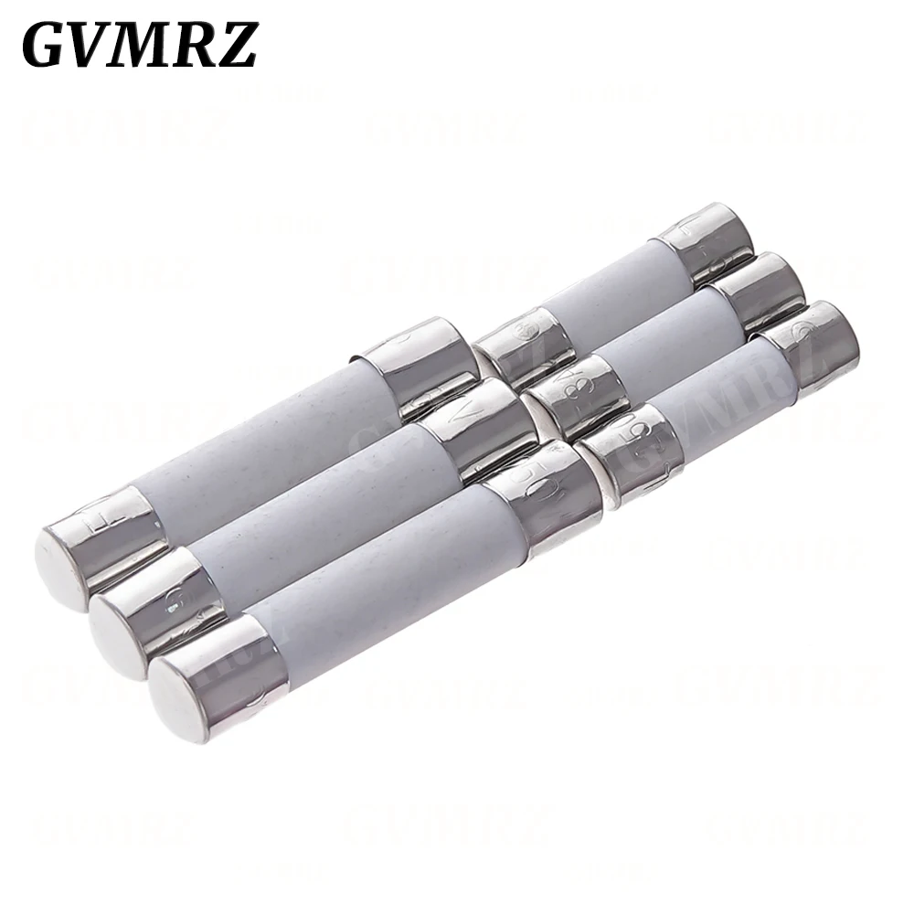 10PCS 5X20MM 6X30MM Fast Blow Ceramic Fuse 5*20mm 250V 0.1A 0.25A 0.5A 1A 1.5A 2A 2.5A 3A 3.15A 4A-30A Slow Break The Fuse Tube