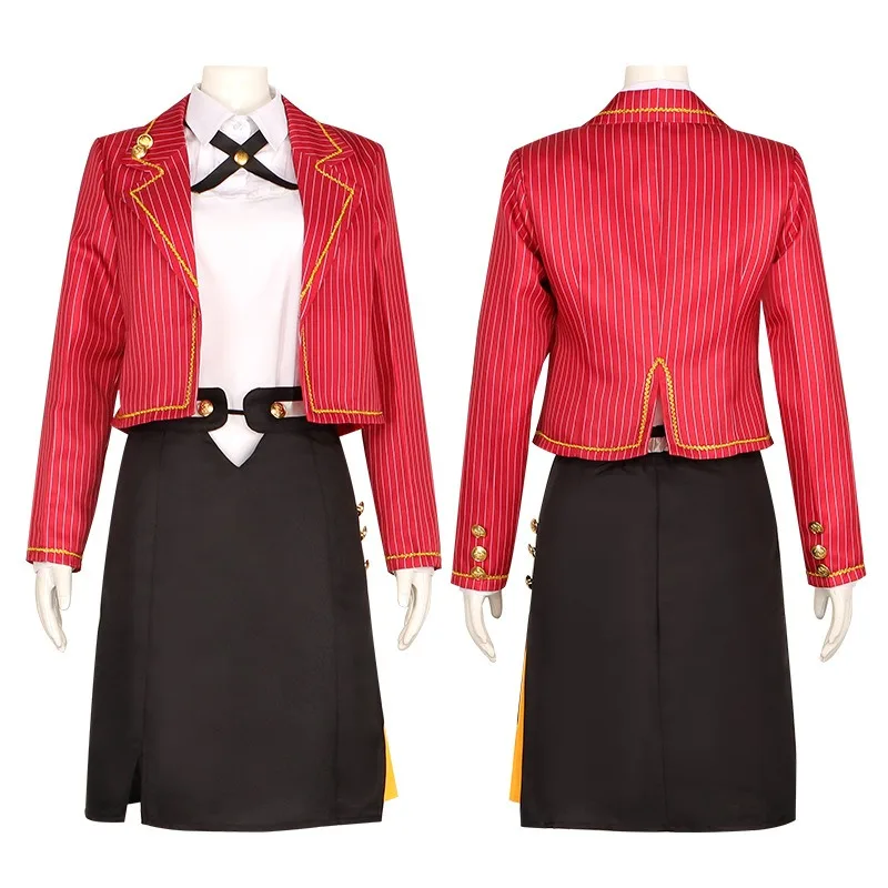 W Heroine Cosplay Anime Tears of Themis Costume Girls School Red Uniform Halloween Carnival Party JK Costumes