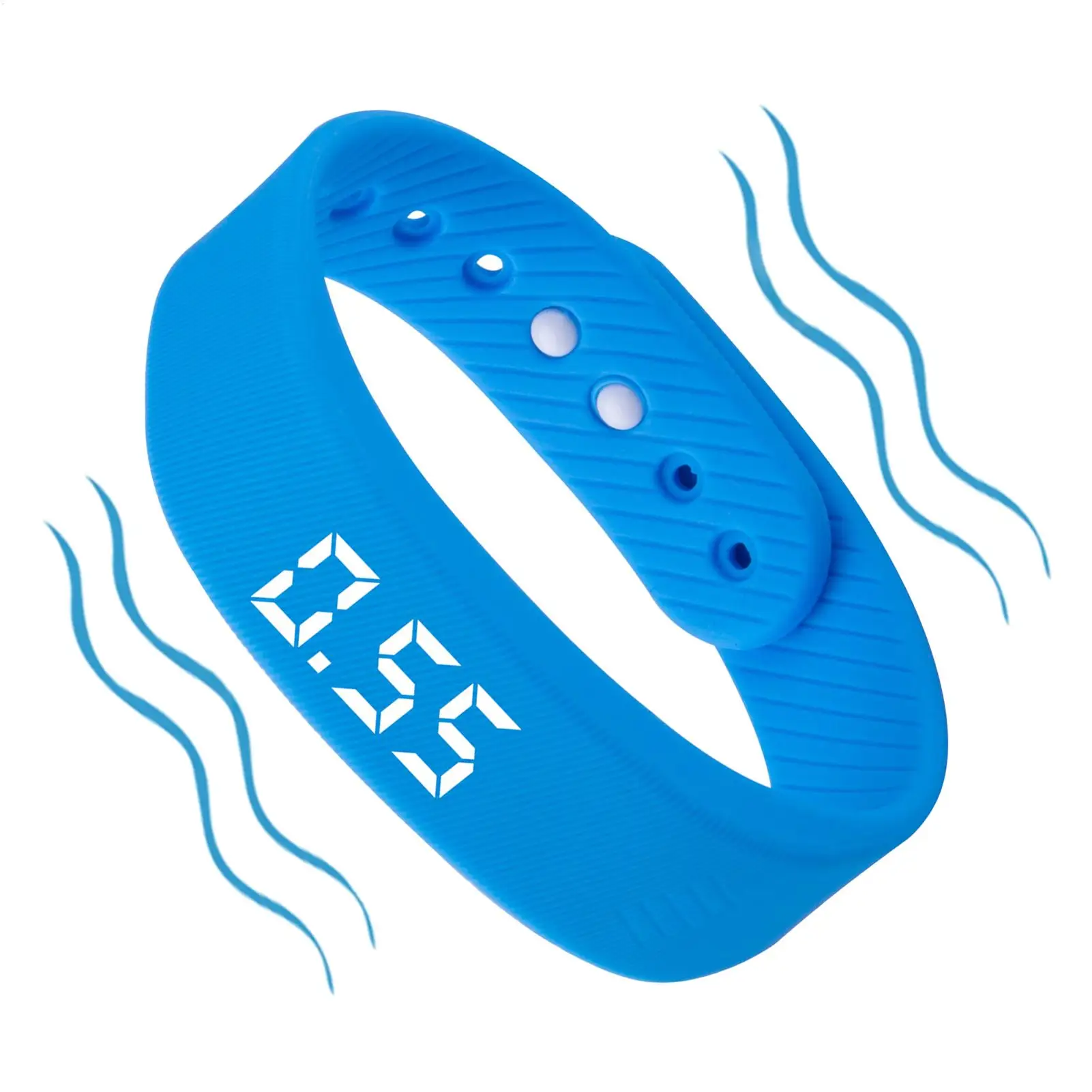 Silent Alarm Wristband Rechargeable, Vibration Timer Bracelet Reminder Counter Watch for Adults Kids Couples Sleep