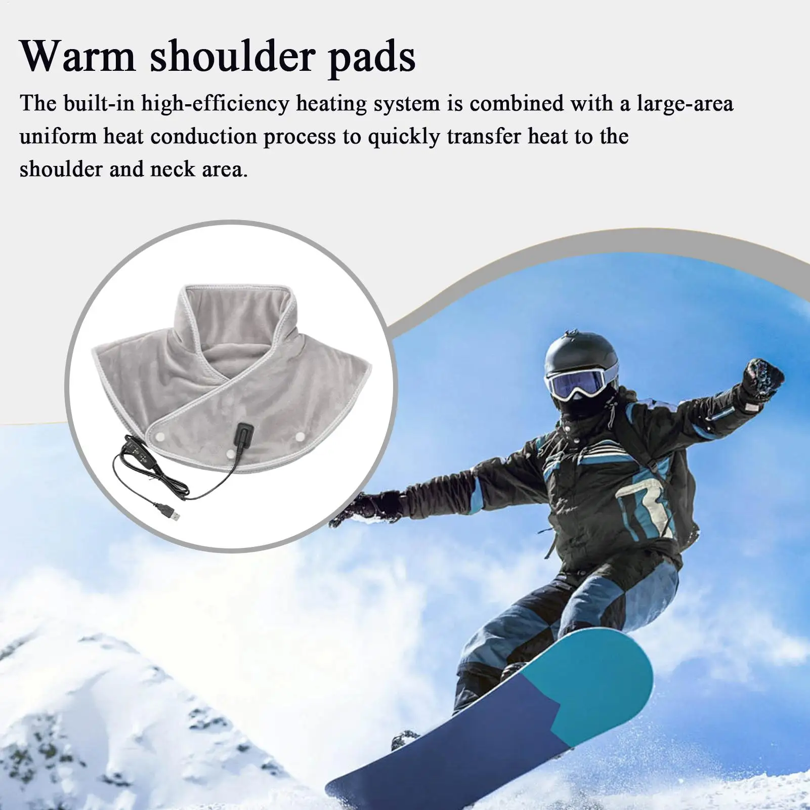 

Грелка для шеи, электрическая грелка с 3-мя настройками температуры, портативная пленка для женщин, релаксация, работа, исследование, вождение