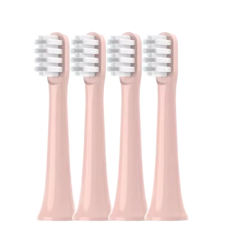 4Pcs Brush Heads for Xiaomi Mijia T100 Toothbrush Heads Gum Care Soft Toothbrush Heads with Protecting Caps for Healthy Brushing