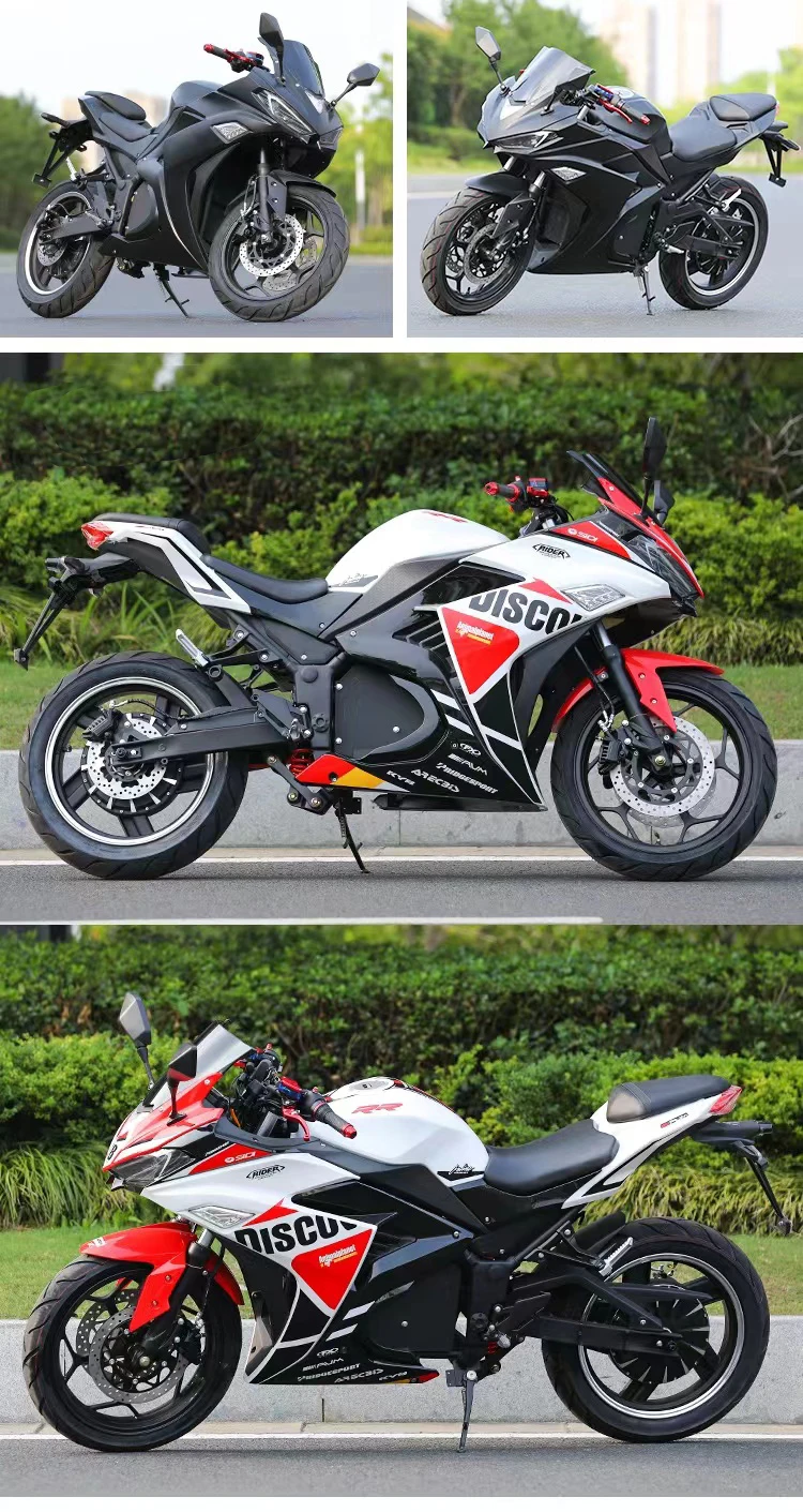 Fashionable Street Legal Electric Motorcycle With 3000W Powerful Racing Sports Lithium Battery 72V Off-road Bike For Adult