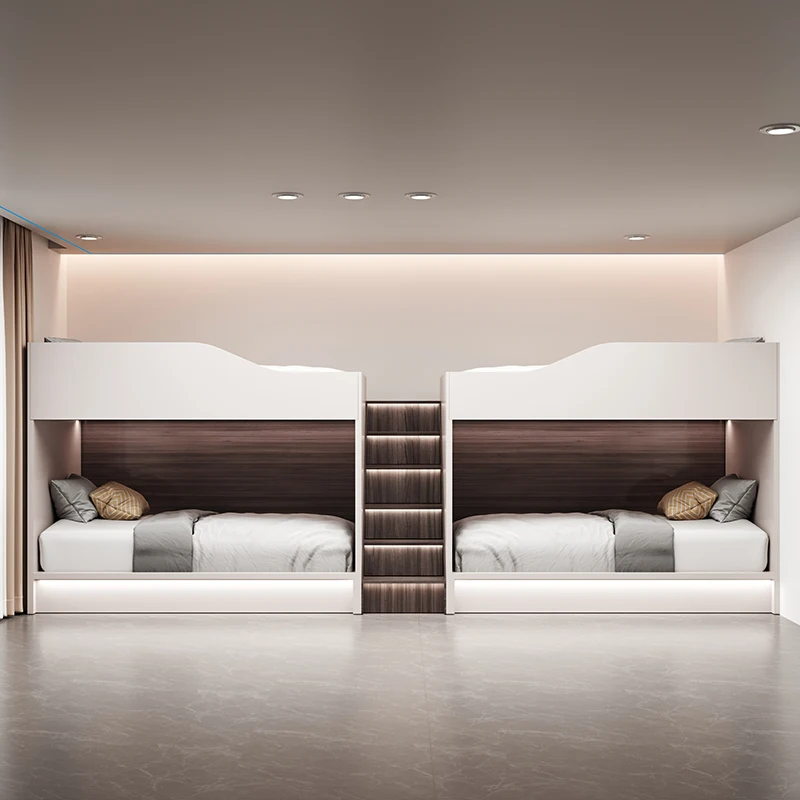 

Double-decker dormitory bed bunk bed High and low Youth Hostel Homestay Apartment E-sports Hotel Hotel Standard Room