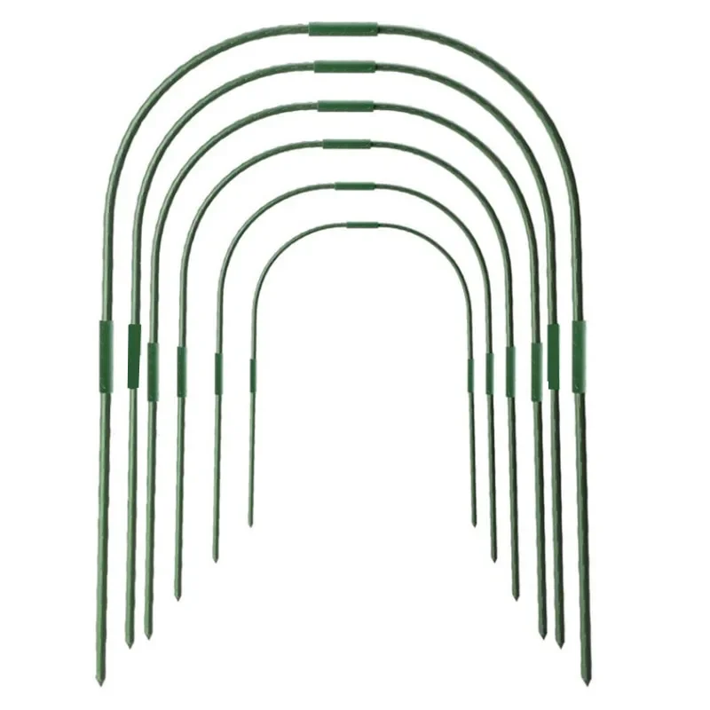 60Pcs Greenhouse Plant Hoops Set Reusable Fibreglass Grow Set Seedling Arch Shed Bracket Vegetable Garden Grow Tunnel Support