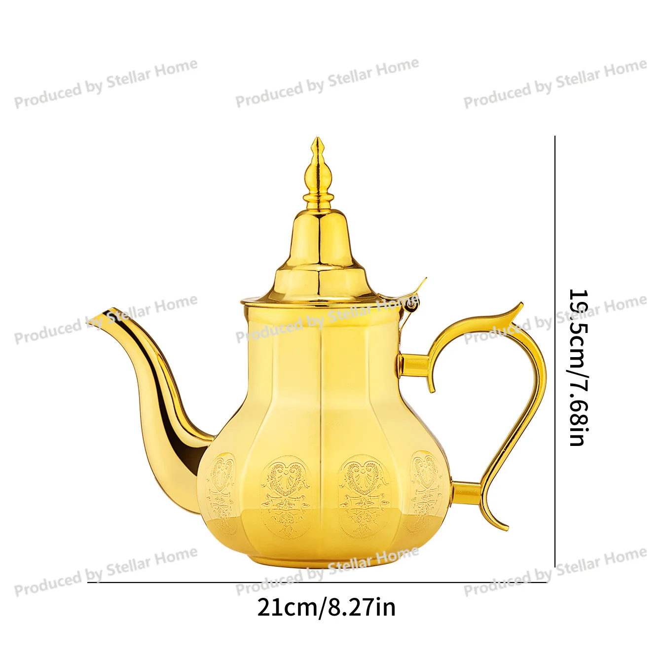 Middle Eastern Arabic Restaurant Pouring Kettle Thickened Classic Moroccan Small Teapot Camping Kettle Teapot