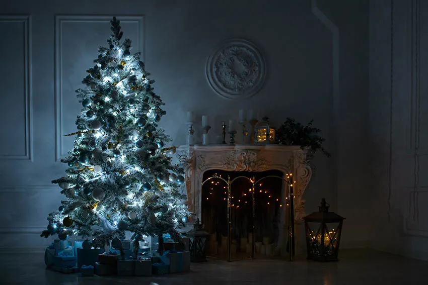 التصوير عيد الميلاد لوحة خشبية خلفية الدب الهدايا يعرض الديكور مخصص الموقد الثلوج حفلة الطفل صورة الخلفيات