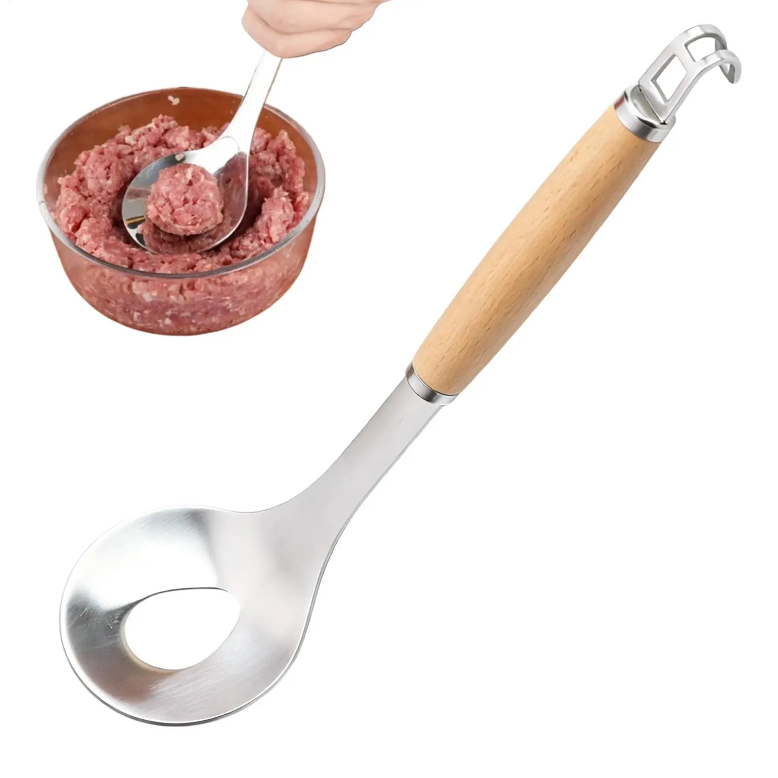 Meatball scooping tool stainless steel Meatball Maker Spoon ball press spoon for Home Bar Kitchen Cooking Family Dinner