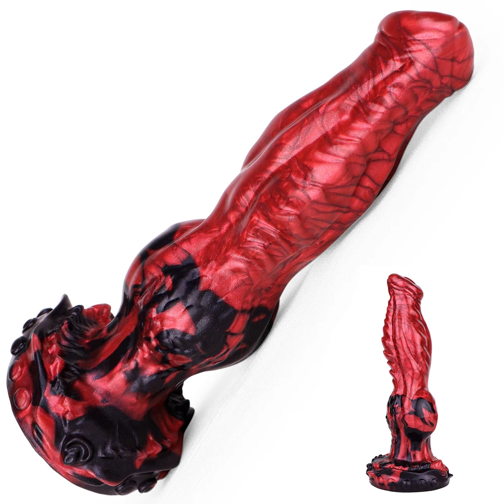 NNSX Silicone Dog Dildo Slender Anal Plug Masturbation Sex Toys Animal Penis Suction Cup Butt Plug Cock Sex Toy for Men Women