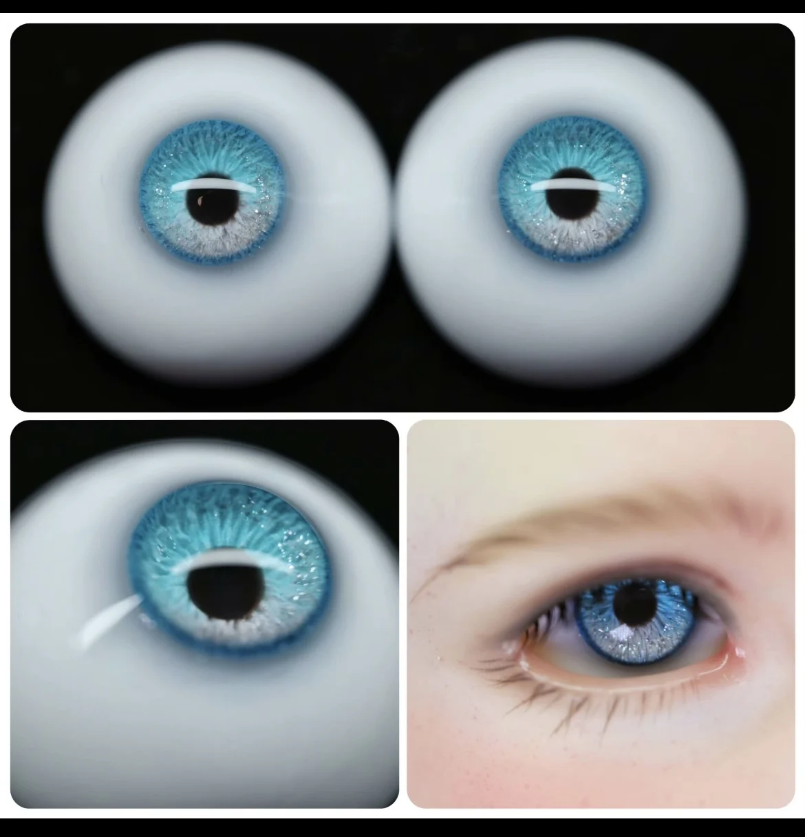 

Safety eyes doll accessories bjd eyes, doll eyes “blue sky” 1 6 scale dolls accessories free shipping