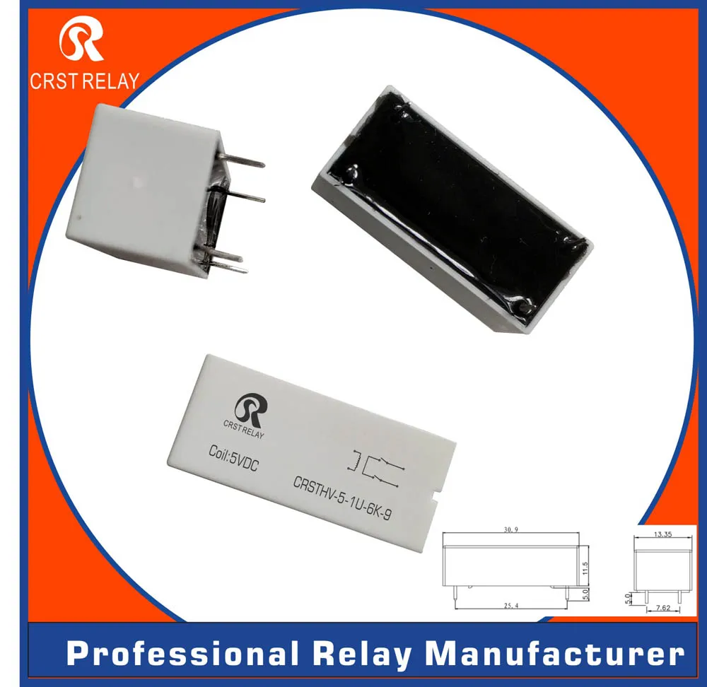 

CRSTHV-12-1U-6K High-voltage Relay 12VDC Withstand Voltage 1 2 3 4 5 6KV CHV-1A12