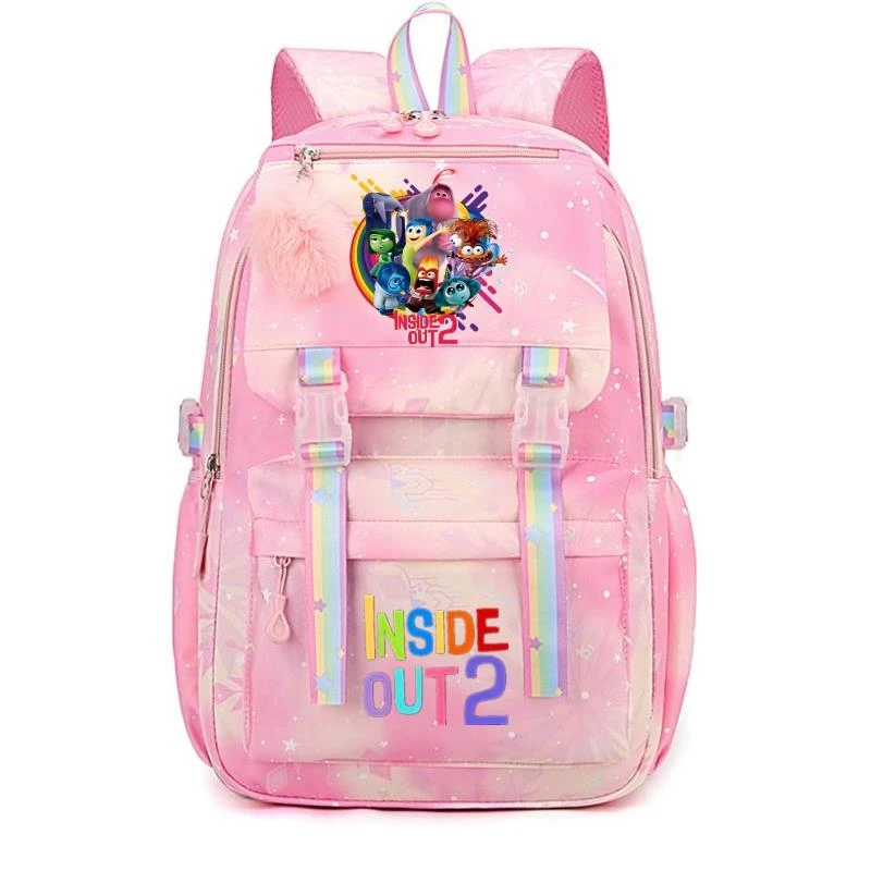 Fashion Inside Out2 Backpack for Girls Boys Student Teenager Child Rucksack Women Cute Casual School Bags Kids Birthday Gift