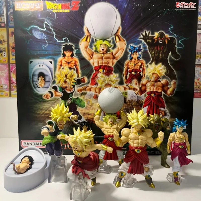 Original Bandai Dragon Ball Z Pb Hg Broli Complete Set Figure Pvc Anime Action Figurine Collection Statue Model Toys Xmas Gift