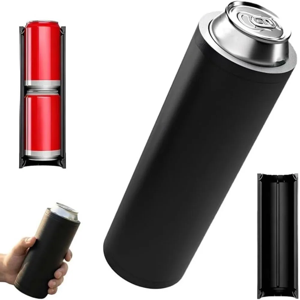 12oz Capacity Double Reload Can Holder Slim Ultra Chill System Insulation Sleeve Portable Easy To Hold Beverage Cans Holder