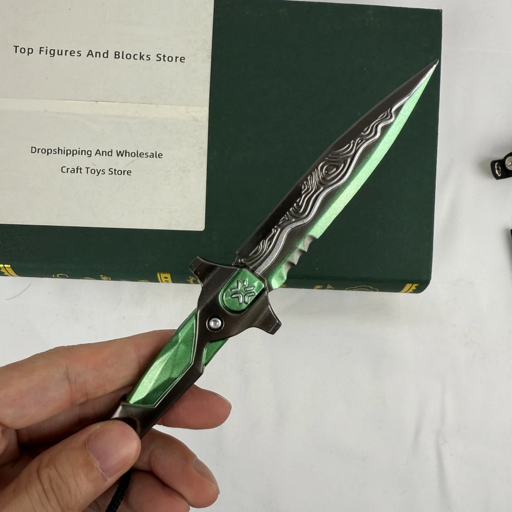 VALORANT نموذج خنجر VCT LOCK//IN، 18 سم، سبيكة زنك، نصل غير حاد، مع غمد – مثالي لمحبي VALORANT، ملحق سلاح لشخصيات الحركة، نموذج متماثل للبيع #4