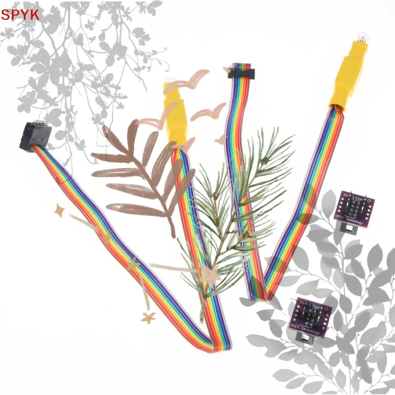 Rainbow Ribbon Cable Test Probe Kit With Stable Connection And Durable Material Perfect For Electronic DIY Circuit Debugging