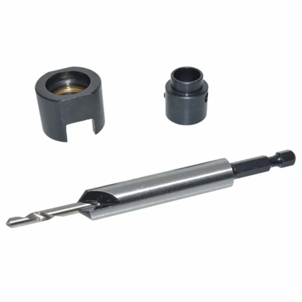 Оборудование для мастерской дрели с зенковкой глубины, 1 комплект 45 #   Аксессуары из углеродистой стали Регулируемый серебристый цвет Практичный