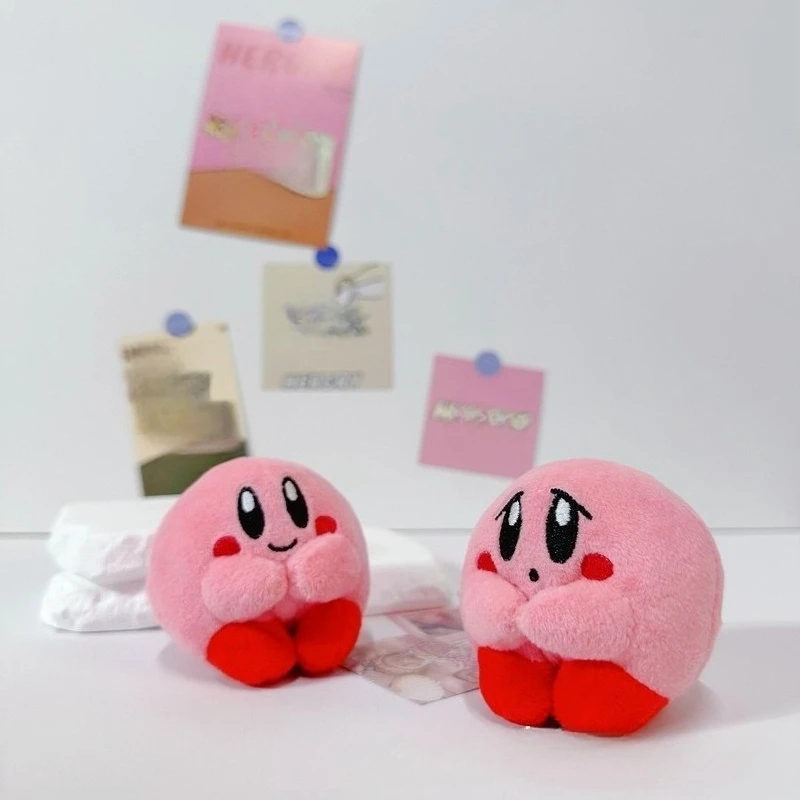 Nuevo Peluche de Kirby con Diseño de Emoji de Anime, Adorable Juguete con Ojos Grandes, Regalo de Cumpleaños, Gran Venta