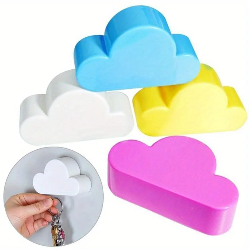 1Pc Deluxe Magnetic Hooks Home Storage Holder with Creative Cloud Shape
