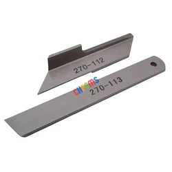 1SET 270-112+270-113 Upper Knife & Lower Knife FOR RIMOLDI 27,327,527 627 Serger Sewing Machines