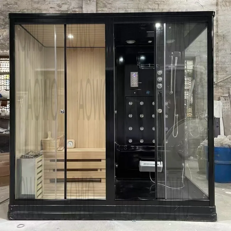 Manufacturers supply family integrated shower room dry steam room wet steam room, dry and wet separation integrated steam shower