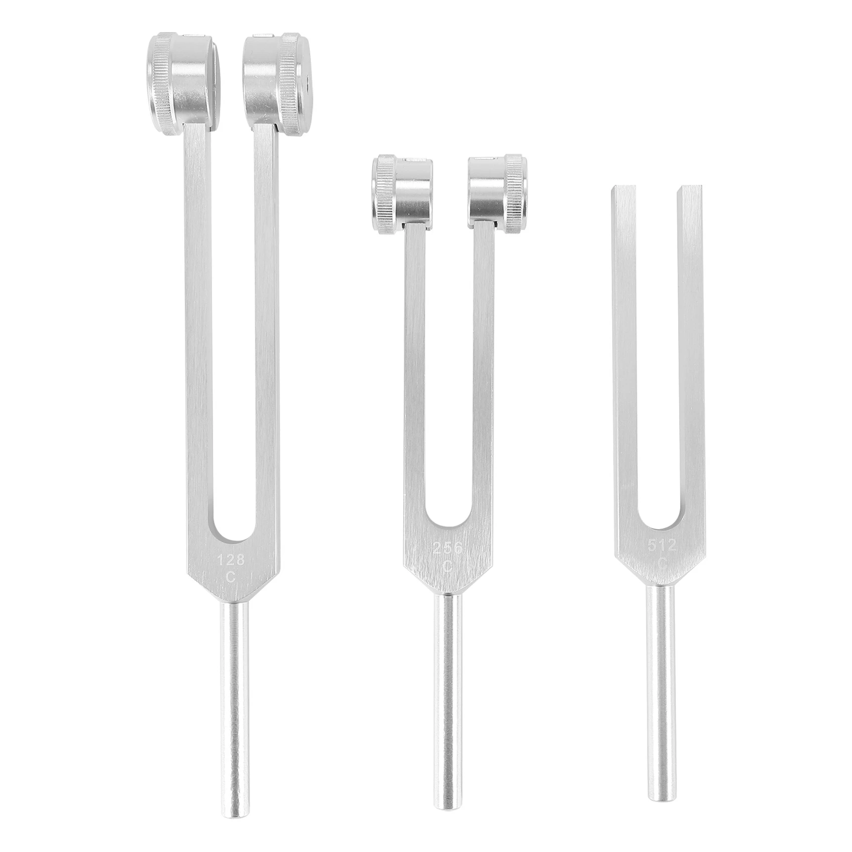 Kit de diapason mentaires oriel en aluminium, set de 3 pièces, C 128 256 512