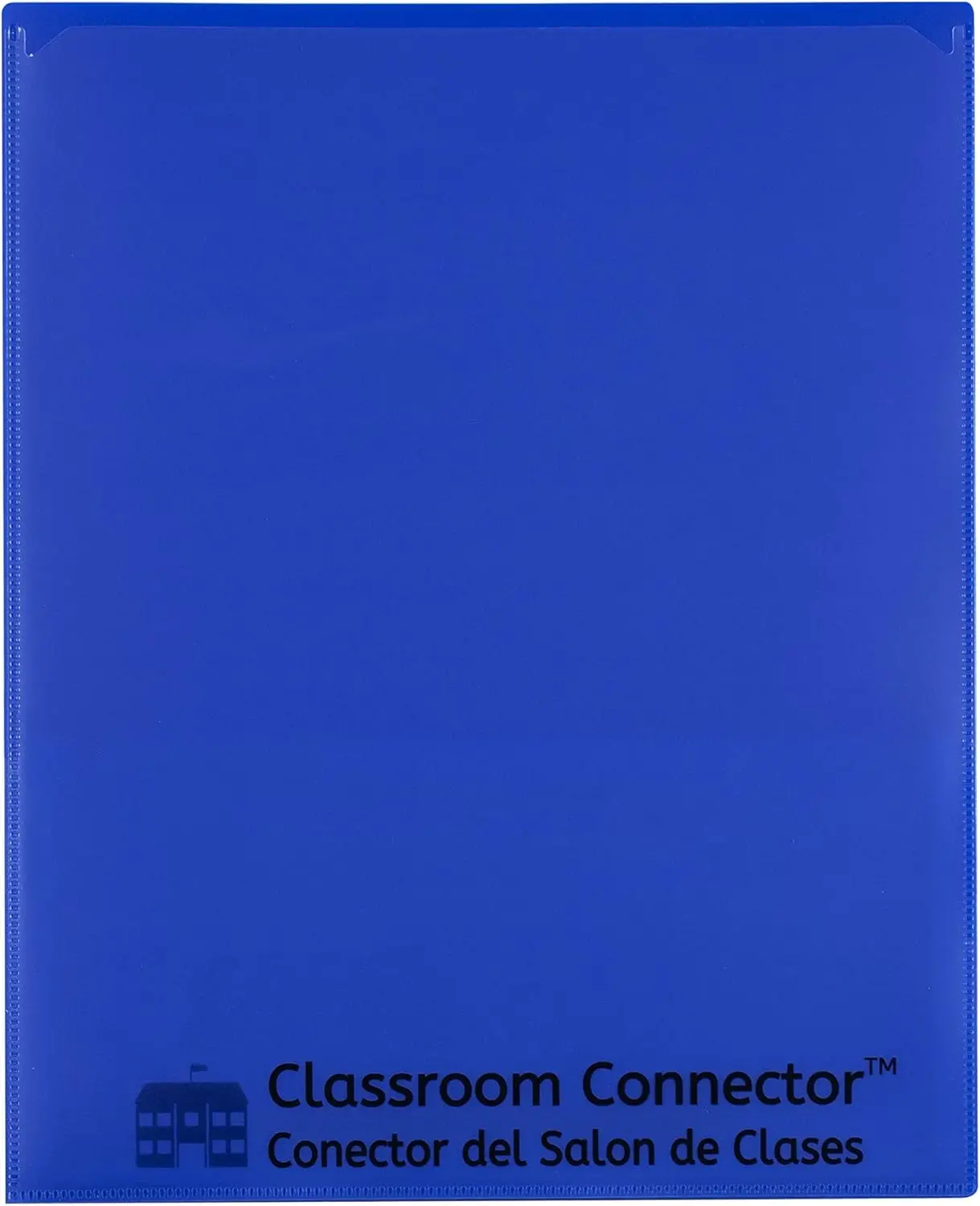 

Two-Pocket School-to-Home Folders with Clear Front and Back Covers, Blue, 25 Pack