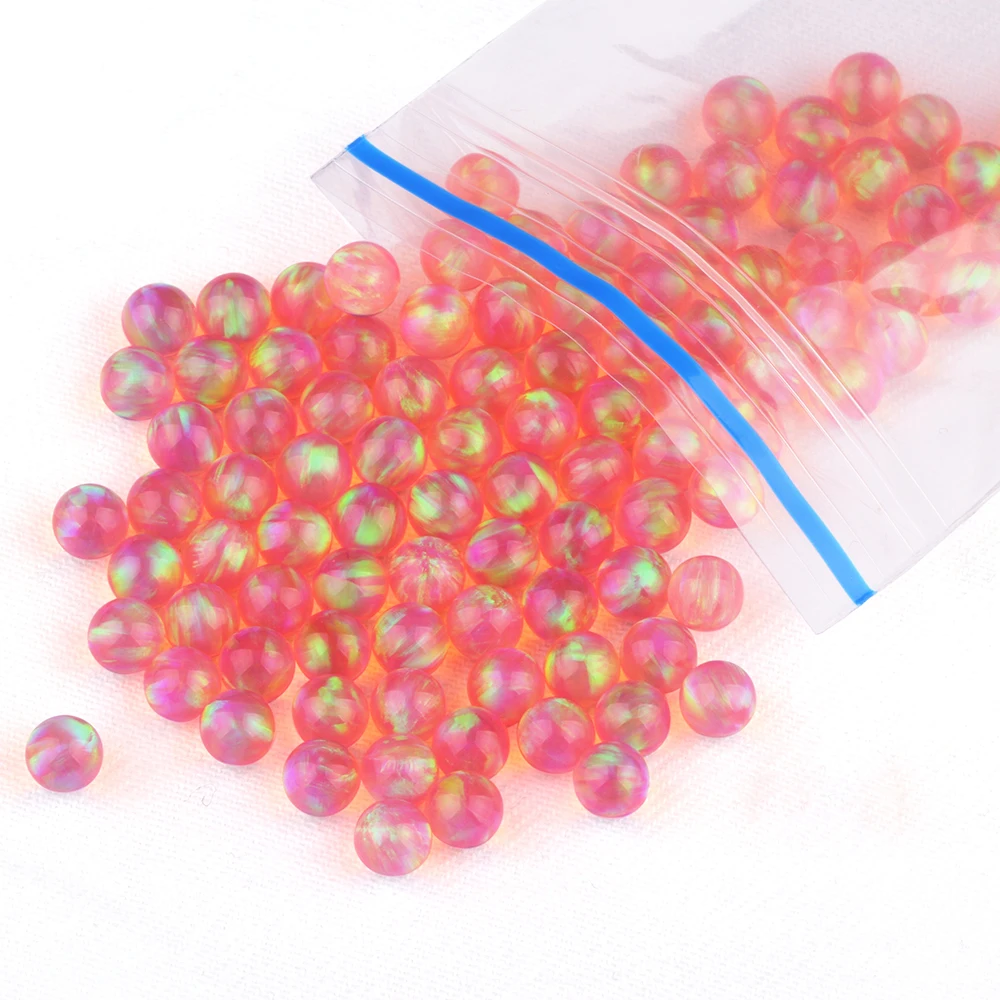 

Jelly Beads for Bracelets Rainbow Mix Color Jewelry Beads OP509-OP516 Synthetic Opal