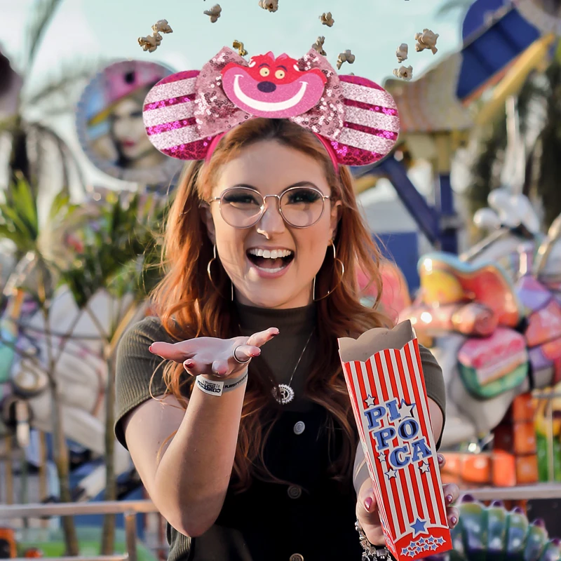 Disney Mouse Ears Headband Girl Princess Donuts Party Sequin bow headband Holiday DIY hair accessories