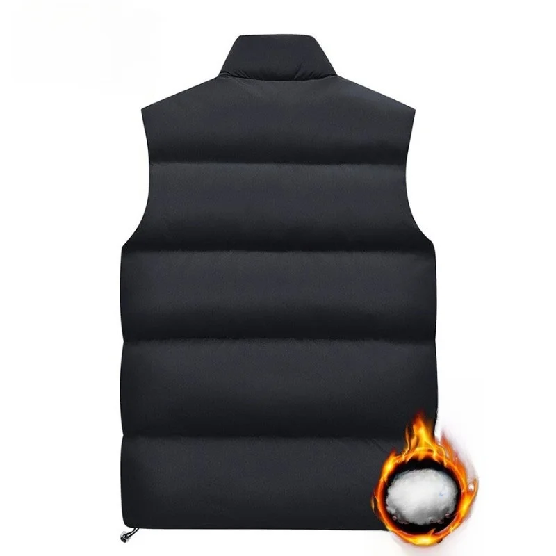 

Мужской хлопковый жилет, теплая модная рабочая одежда, модная верхняя одежда, осень-зима, Thiened, подставка из полиэстера, застежка-молния