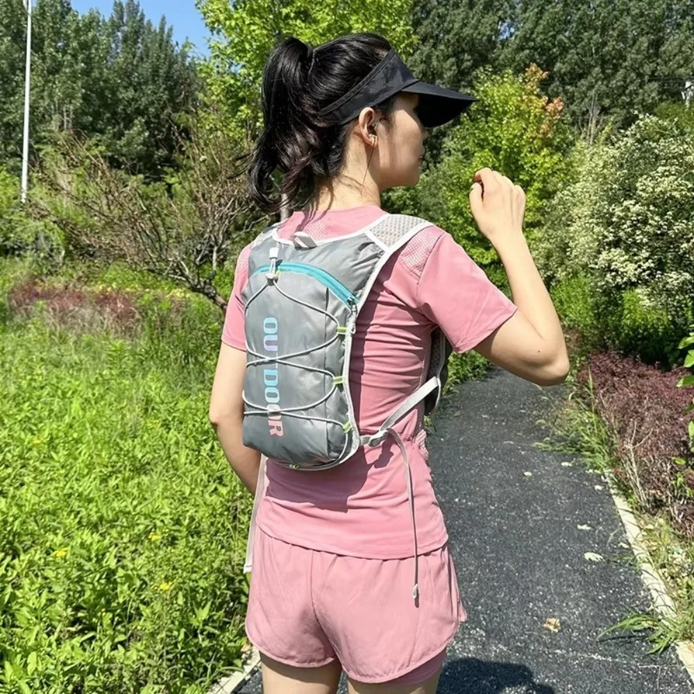 Nylon Outdoor Climbing Backpack Waterproof Safety Reflective Cycling Daypack Breathable Ultra-light Hydration Backpack