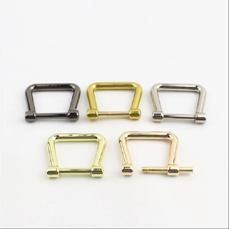 (10pcs/lot) luggage handbag hardware accessories inner diameter 1.5 cm detachable D-ring backpack side shoulder strap chain link