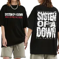 Camisetas de banda de Rock System of A Down Mezmerize para hombre y mujer, camisetas de música de Metal alternativas Vintage, camiseta de gran tamaño a la moda para hombre