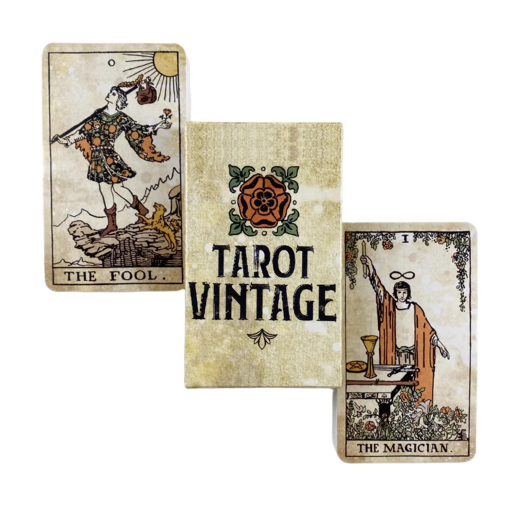 Tarot Vintage Cards A 78 Rider Deck Oracle English Visions Divination Edition Borad Playing Games