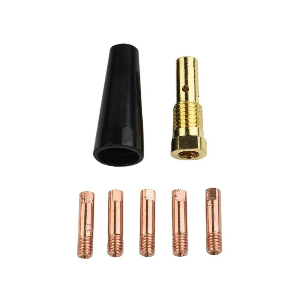 

7PCS Universal Argon Arc MIG Welder Gasless Nozzle Tips Welding Torch Gas Nozzle K3493-1 For Century FC90