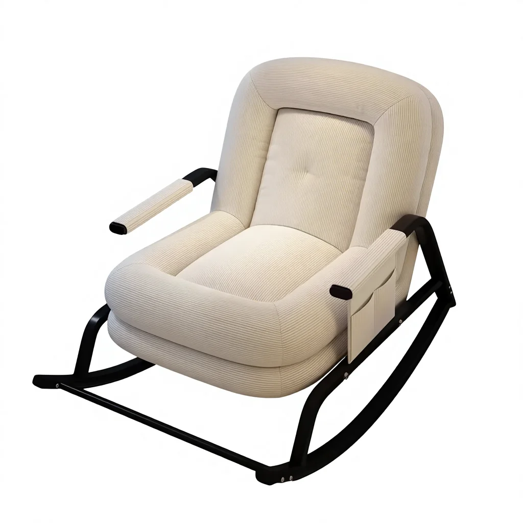 

# Modern Ergonomic Fabric Chaise Lounge Chair with Eco-Friendly Design for the Lazy Living Room
