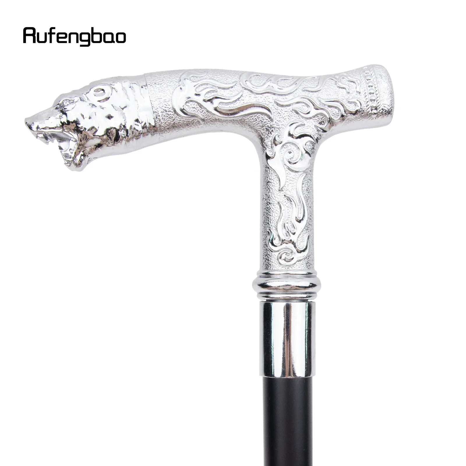 ไม้เท้าลายหรูหราด้ามจับรูปหมีขาว สำหรับงานปาร์ตี้ แฟชั่น สง่างาม ไม้เท้าตกแต่ง คอสเพลย์ ด้ามจับไม้เท้า 92 ซม.