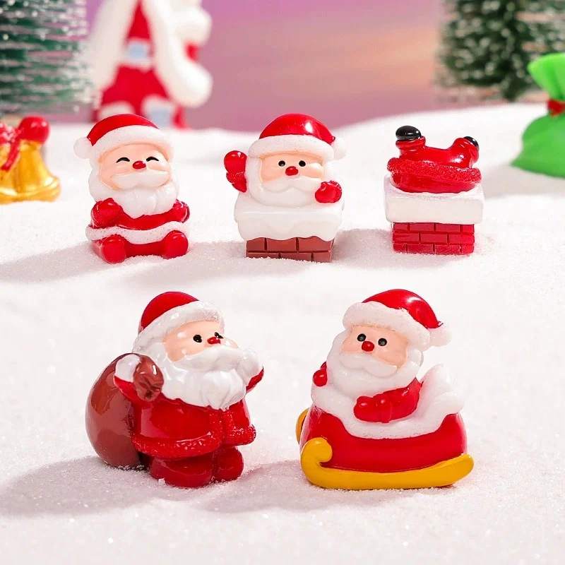 

Christmas Mini Santa Statue: Car Dashboard Ornament Desktop Decor Perfect for Garden, Dining Table Shelf to Elevate Holiday Vibe
