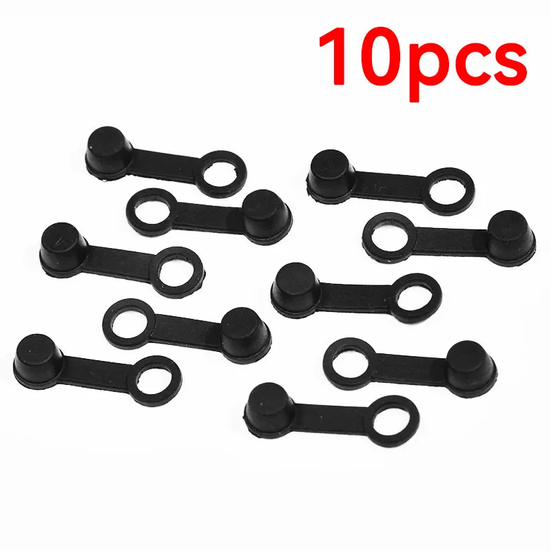 10PCS Cars & Motorcycles Dust Caps Air Vent Tips Brake Screw Covers Brake Bleers Grease Accessory Covers Rubber Dust Covers