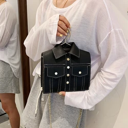 Designer Jacket Clothes Rack Shoulder Bag for Women 2022 Handbags and Purses Luxury Square Bags Brand Female Chain Crossbody Bag