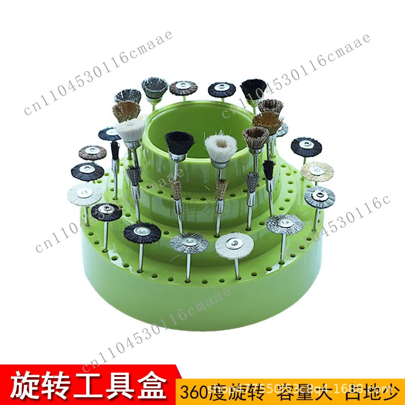 Rotary grinding head storage box, special milling cutter, collar, wire parts organizer, plastic hand tool box, drill bit box