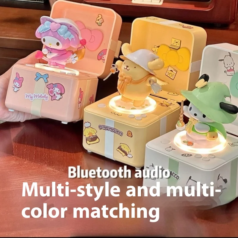 

Sanrio Animation Figure My Melody Onpompurin Pochacco Bluetooth Speaker Wireless Mini Cute Girl Gift Small Audio To Girl Friend