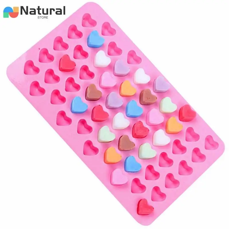 55 Small Heart Shaped Silicone Cake Mold Heart Chocolate Pastry Molds DIY Baking Decoration Kitchen Ice Cube Crystal Epoxy Mould