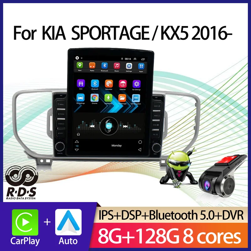 Navigazione GPS per Auto stile Android Tesla per KIA SPORTAGE/KX5 2016-lettore multimediale Stereo autoradio con collegamento specchio BT WiFi