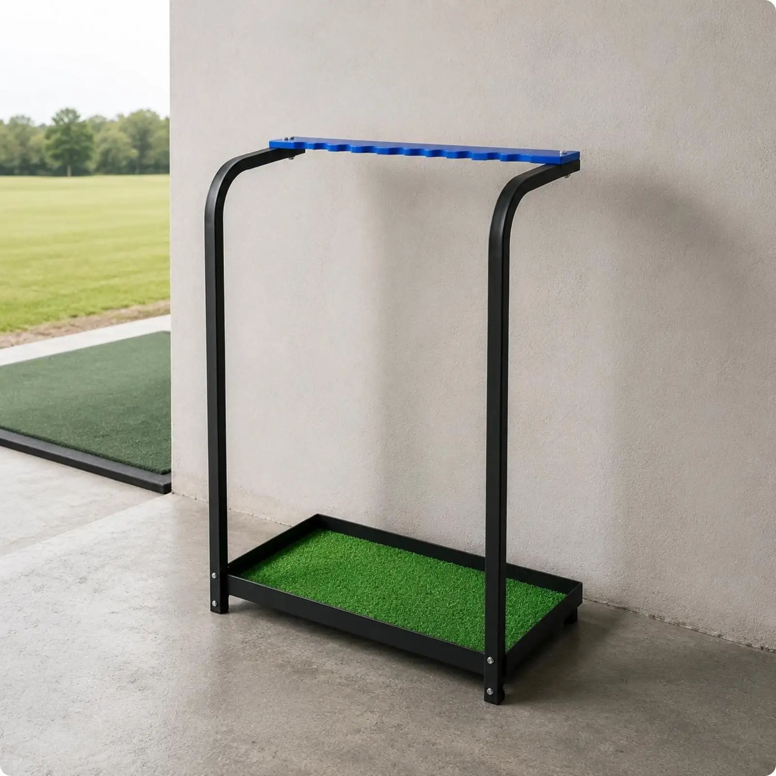 Long-Lasting 9-Slot Golf Rack Space Saving Golf Club Rack Heavy Duty Sports