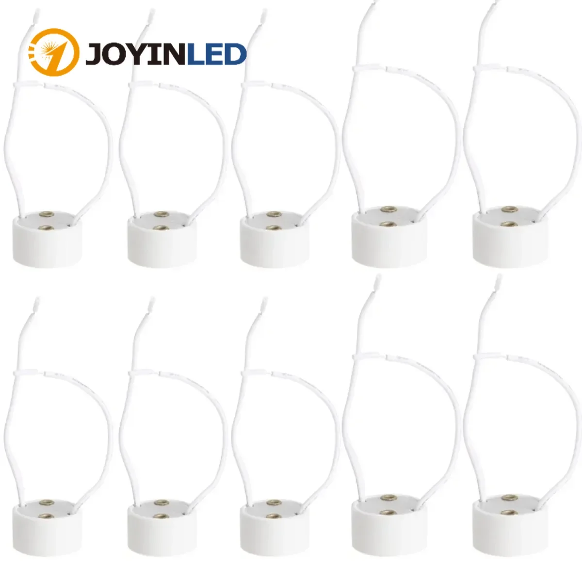 1/5/10pcs GU10 Socket LED Bulb Halogen Lamp Holder Base 15cm Ceramic Wire Connector LED Strip Connector GU10 Socket Light Bulb
